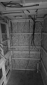 Garden room walls and electrics