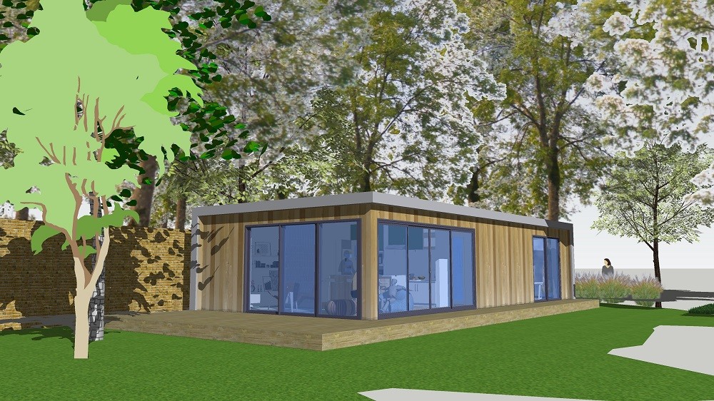 Technical drawings of garden rooms projects