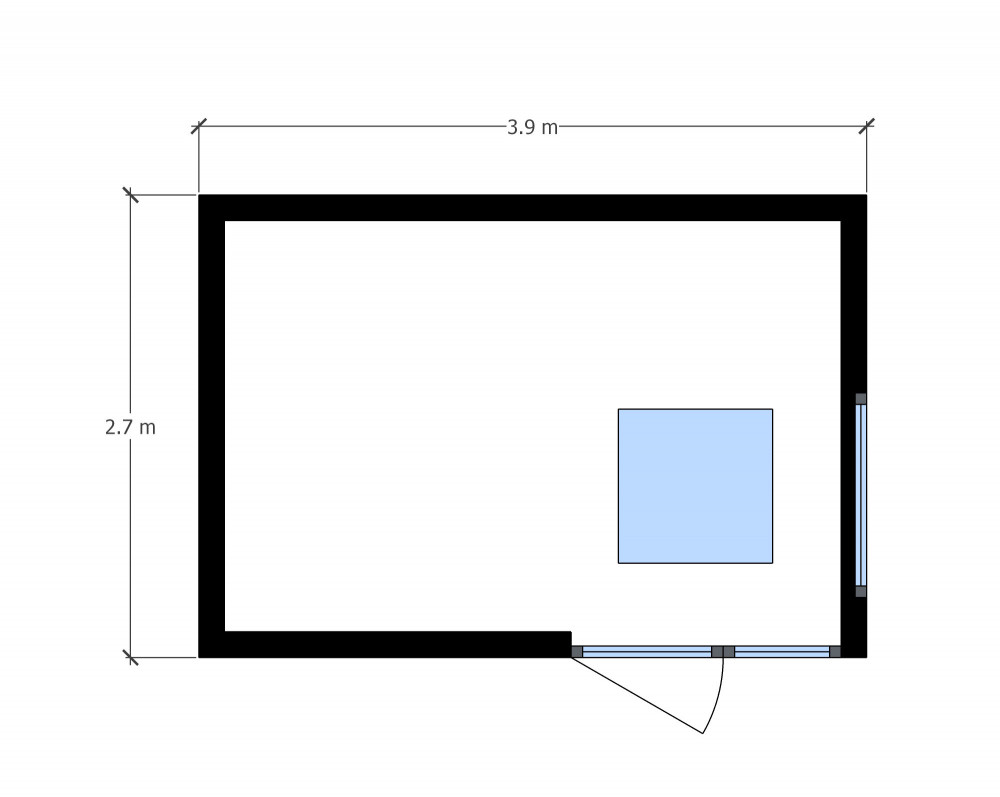 Compact garden office+