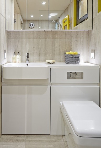 Standard wet room design for a garden annexe by Rooms Outdoor