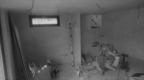 Plastering garden room